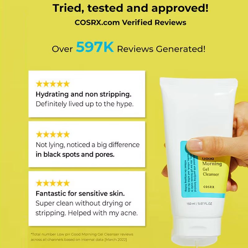 Best Low Ph Good Morning Gel Cleanser 150Ml Face Washing Moisturizing Skin Care Oil Control